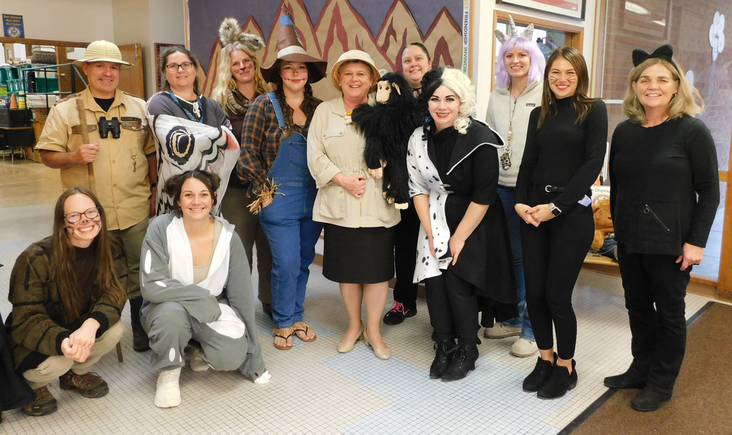 staff in costumes
